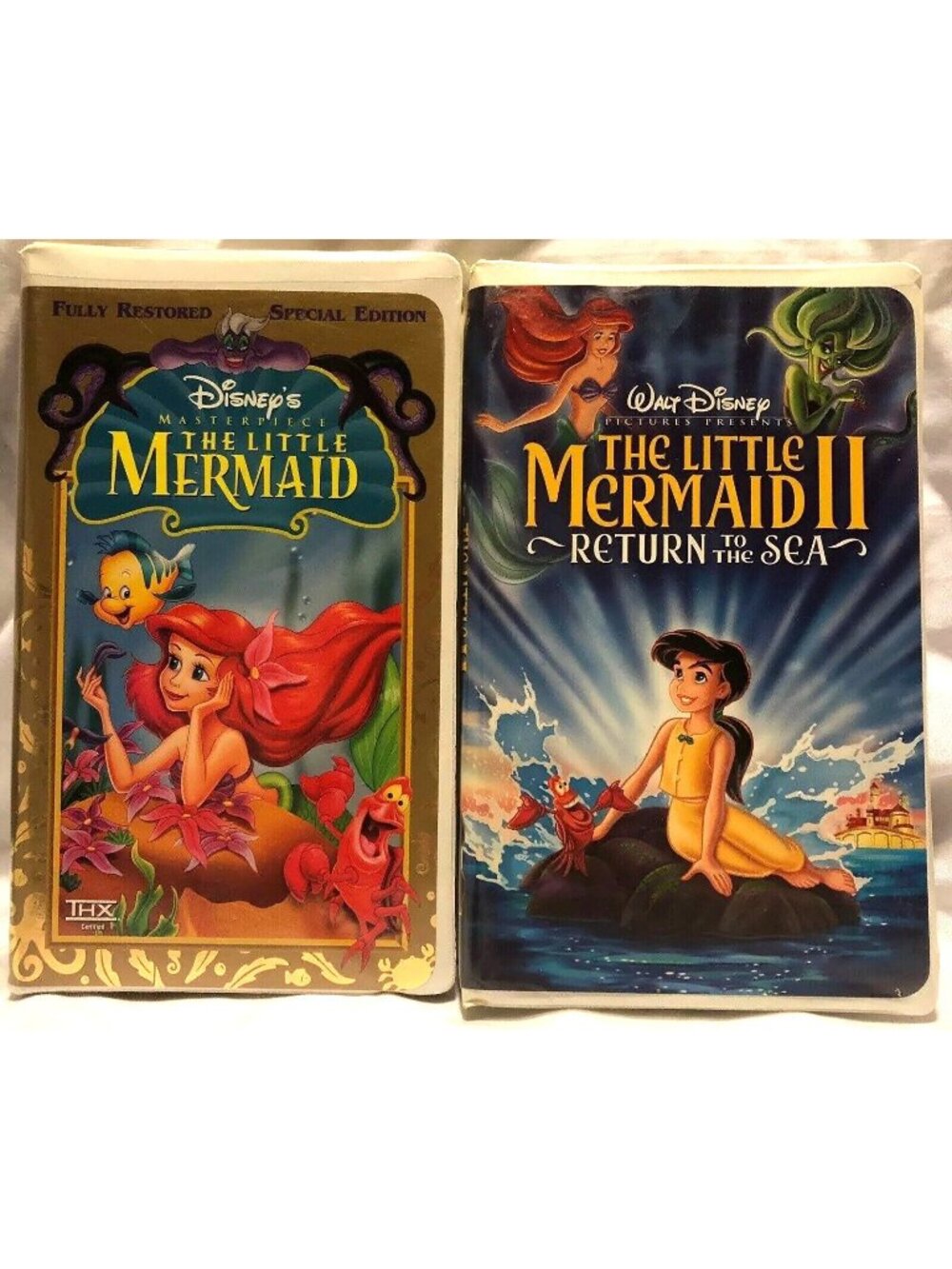 Little Mermaid 1 & 2 Return to the Sea Disney Lot of 2 VHS Special Edition